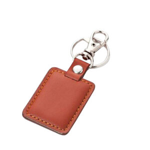 Llavero Simil Eco-cuero Café - K13