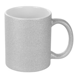 Tazón Glitter Plateado 350cc Sublimación - X7